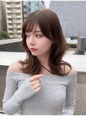 くびレイヤーエモージュケアカラー似合わせカットシア ベージュ