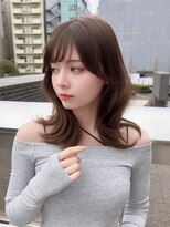 ユーフォリア 新宿通り(Euphoria) くびレイヤーエモージュケアカラー似合わせカットシア ベージュ