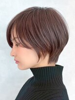 ソワネ 表参道(soigne)&nbsp;表参道白髪ぼかし髪質改善カラーウルフショートボブ40代50代60代