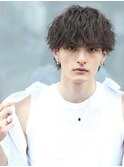 無造作波巻きルーズマッシュ