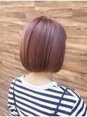 ピンクカラーボブ