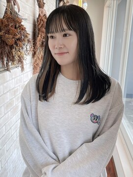 キュー(CUE) エッジーロング、髪質改善、へ