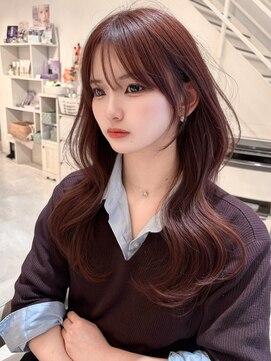 ウィル 京橋店(WiLL) コーラルピンクのレイヤーカット