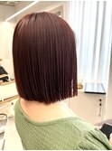 ピンクブラウンボブ