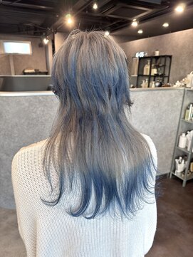 インク(ink) シルバー×ブルーグラデーション