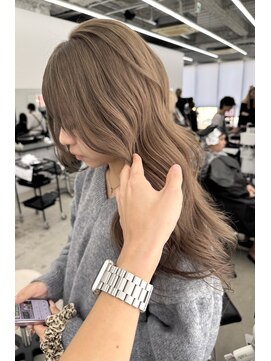 エゴル ナゴヤサカエ(ENGOL NAGOYA SAKAE) 新美蓮/ミルクティー/オリーブ/ベージュ/ブリーチ/ケアブリーチ