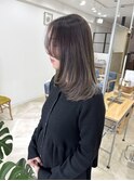 顔まわりレイヤー / ラベンダーグレージュ