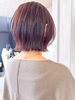 キャアリー(Caary)&nbsp;福山市美容室Caary暖色カラー春バイオレットピンクボブ