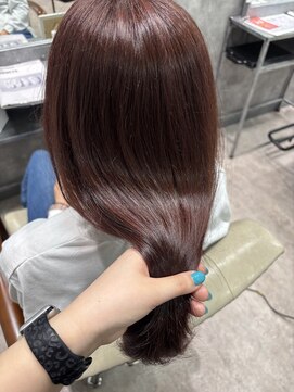 フォンド 津田沼(fond.) 着物ヘア/ダークアッシュ/ミディアムレイヤーカット/津田沼