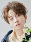 ラウンドマッシュナチュラルマッシュ韓国マッシュシャドウパーマ