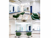 ルートヘア 辻堂店の雰囲気（湘南の海をイメージした店内☆マンツーマンで丁寧に施術♪親子OK）