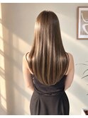 オリーブブラウン　ロングスタイル