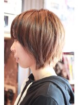 オーバーキャプテンネイキッド(OVER CAPTAIN NAKED) シルエットが円くなる骨格補正ショートボブ