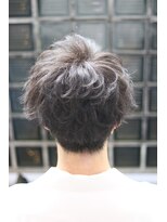 リコ エスト 上野店(lico est)&nbsp;アップバング_マッシュパーマ_アースカラー