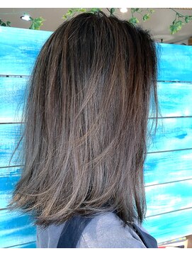 トーク 伊丹本店(TAL'KE) TAL'KE/バレイヤージュ×ネイビーグレー_358