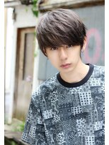 ネイビー(NAVY)&nbsp;韓国マッシュ btsサラサラショートレイヤー 重めバング