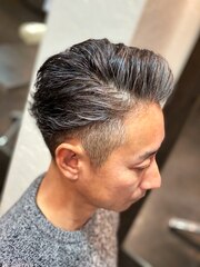 #フェザーマッシュ#リーゼント#ビジカジ#hommehair2nd櫻井