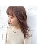 ブリーチなしピンクベージュダブルカラー抜け感ロング◇20代30代