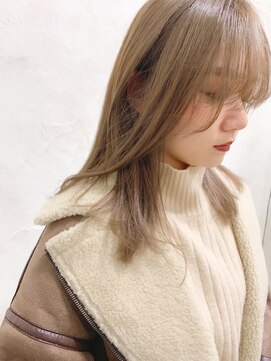 ヌード(nude) nude仲井【ミルクティーベージュ】【ケアブリーチ】ミディアム