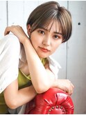 大人かわいいマッシュショート◎小顔シースルーバング