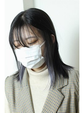 ビアージュ(Viage) :ミディアム　:インナーカラー　:グレー :グレージュ　:ブリーチ