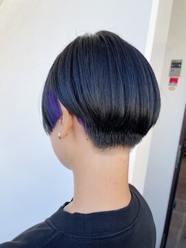 サロンドミルク 新百合ヶ丘店(salon de MiLK) ＊リヴァイ兵長カットにインナーで紫！