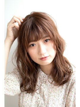 クシュ 所沢西口プロぺ通り(kusyu... ) カール×セミディ×シアーカラー×姫カット×ダークアッシュ