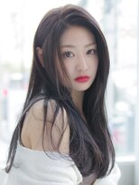 ウィズ 美容室 茂原店(Wiz)&nbsp;前髪なしかきあげロングスタイル