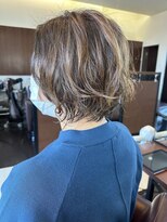 ムース 福島市店(Mousse-88-)&nbsp;ゆる巻 ショートボブ ミントグレージュ