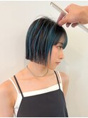 ミニボブ/ハイトーンボブ/アンブレラカラー