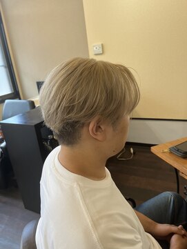 リピュア(Re:PURe) **メンズホワイトミルクティーダブルカラー**