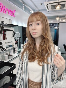 ディレクト 新宿(Direct) シアーブラウン/ロングレイヤー/ぱっつん前髪／新宿
