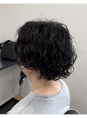 波巻きパーマ