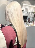 【W_SALON 河原町】ミルクティベージュ/ホワイトベージュ
