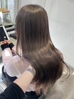 シーン(seen)&nbsp;【オリーブグレージュ】小顔前髪くびレイヤーカット透明感カラー