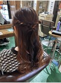 ハーフアップ
