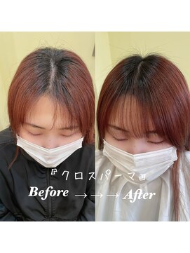 アリスバイブランニューリブ 難波店(ALICE by Brandnew×LIV) クロスパーマ