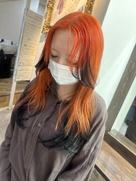 ティグル テンジン(TIGRE tenjin) 狐カラー！ オレンジ×ブラック