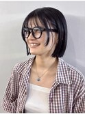 切りっぱなしボブ/ミニボブ