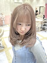 リー 梅田(Lee)&nbsp;Ryosuke/ブリーチ2回/ベージュ/グレージュ/ミルクティーベージュ