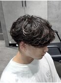 シャドウパーマツイストスパイラルパーマ刈り上げツーブロック