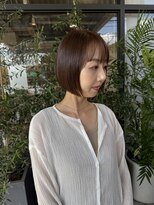 リールヘアー 大野城店(rire hair)&nbsp;ミニボブ/アッシュベージュ/ブリーチなし