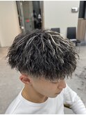 ツイストスパイラルパーマ×フェードカット[稲毛/稲毛駅/メンズ]