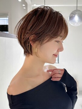 ロンドエニカ 大宮(Lond enika) 大人ガーリー/ダークアッシュ/似合わせカット/レイヤーショート