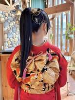 ラパンセベージュ(LA PENSEE BEIGE)&nbsp;LA PENSEE / beige 田川 / 成人式ヘアセット / ポニーテール