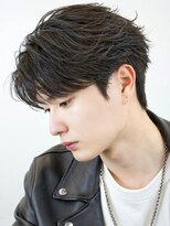 エイド 本店(aid)&nbsp;毛流れショートアップバングフェザーパーマ刈り上げツーブロック