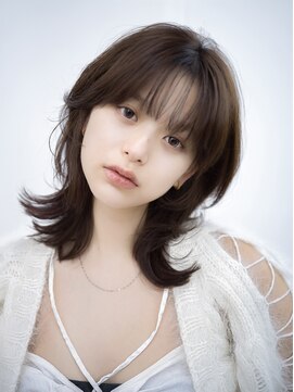 ロンプ(romp) 大人可愛いミディアムレイヤーヘア/romp藤巻i/ワンカール