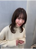 グランマッシュ/オリーブグレー/ショート/ヘイリーボブ/前髪