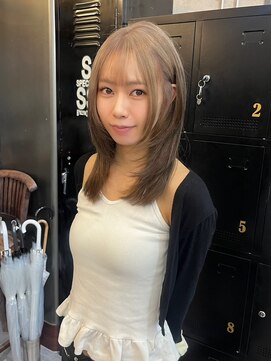 アンドケー 那覇おもろまち店(and K) ハッシュカット/ミルクティーベージュ/