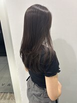 バイ ユア オウン フラワーズ コロン カバ 松本駅前(buy your own flowers : kava)&nbsp;20代30代40代艶感ストレートアッシュグレージュ透明感ロング